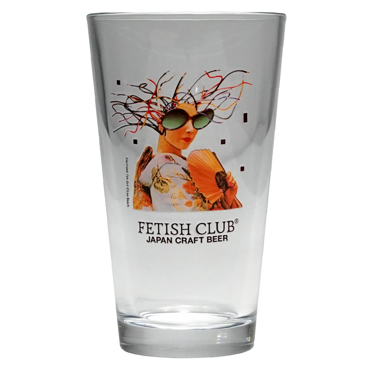 “Electronic Fan Girl” パイントグラス
